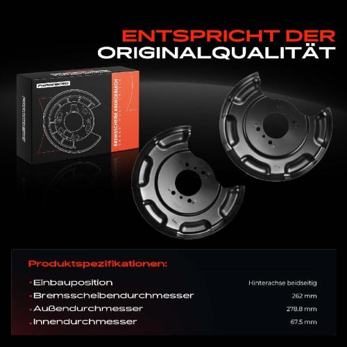 2x Ankerblech Bremsscheibe Hinterachse Beidseitig für Hyundai Accent RB i20 GB KIA Rio III UB Bild 2x Ankerblech Bremsscheibe Hinterachse Beidseitig für Hyundai Accent RB i20 GB KIA Rio III UB