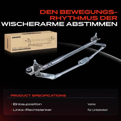 1x Wischergestänge Vorne für Hyundai Santa Fé II CM 2.0L-3.5L 2006-2012 Bild 1x Wischergestänge Vorne für Hyundai Santa Fé II CM 2.0L-3.5L 2006-2012