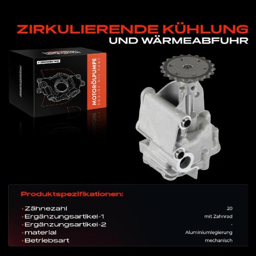 Frankberg 1x Ölpumpe für Renault Megane Laguna Scénic Nissan Primastar Opel Vivaro Bild Frankberg 1x Ölpumpe für Renault Megane Laguna Scénic Nissan Primastar Opel Vivaro