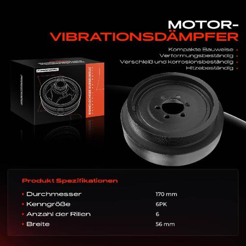 1x Riemenscheibe Kurbelwelle für BMW E90 E93 E92 E91 E60 E61 E81 E88 E82 E63 E64 E65 Bild 1x Riemenscheibe Kurbelwelle für BMW E90 E93 E92 E91 E60 E61 E81 E88 E82 E63 E64 E65