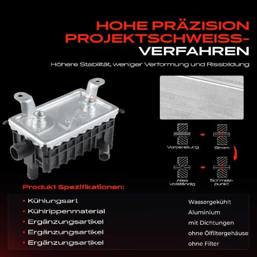 1x Ölkühler Motoröl für BMW 3er E36 318tds Compact Touring 1.7L 1995-2000 Bild 1x Ölkühler Motoröl für BMW 3er E36 318tds Compact Touring 1.7L 1995-2000