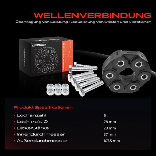 1x Gelenkscheibe Hardyscheibe Kardanwelle für BMW E36 E46 E90 E91 E92 E60 E61 E81 E87 X1 MINI Bild 1x Gelenkscheibe Hardyscheibe Kardanwelle für BMW E36 E46 E90 E91 E92 E60 E61 E81 E87 X1 MINI