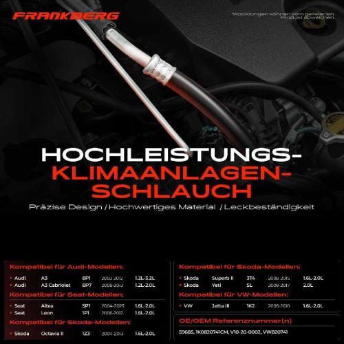 1x Hochdruckleitung Klimaanlage für VW Golf VI EOS Audi A3 8P Seat Altea Skoda Bild 1x Hochdruckleitung Klimaanlage für VW Golf VI EOS Audi A3 8P Seat Altea Skoda