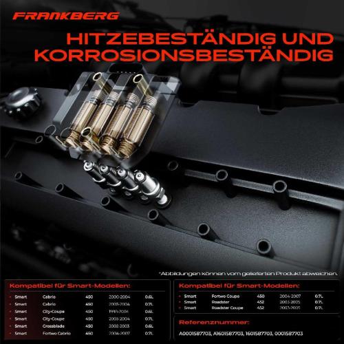 Frankberg 3x Zündmodul Zündspule für Smart Cabrio City-Coupe Crossblade Fortwo Coupe Roadster 0.6L 0.7L 1998-2007 Bild Frankberg 3x Zündmodul Zündspule für Smart Cabrio City-Coupe Crossblade Fortwo Coupe Roadster 0.6L 0.7L 1998-2007