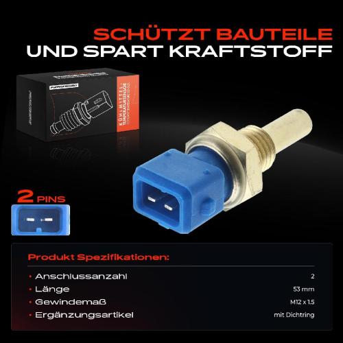 Frankberg 1x Kühlmitteltemperatur Sensor für BMW 3er E30 E36 E34 Opel Astra F Peugeot 106 Bild Frankberg 1x Kühlmitteltemperatur Sensor für BMW 3er E30 E36 E34 Opel Astra F Peugeot 106