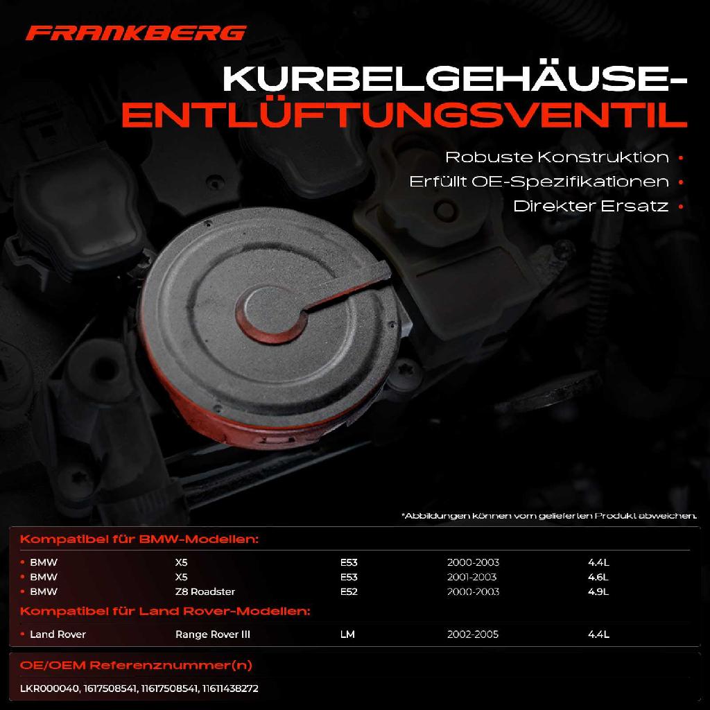 1x Ventil Kurbelgehäusentlüftung für BMW E52 Z8 E53 X5 2000-2006