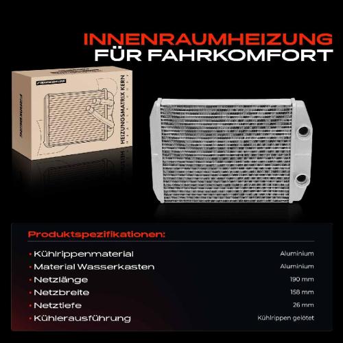 1x Wärmetauscher Innenraumheizung für Fiat 500 312 Panda 319 519 Lancia Ypsilon Bild 1x Wärmetauscher Innenraumheizung für Fiat 500 312 Panda 319 519 Lancia Ypsilon