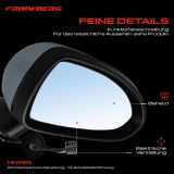 1x Außenspiegel Rechts für Opel Corsa D E S07 X15 1.0L,1.2L 1.4L,1.6L 1.7L Bj ab 2006