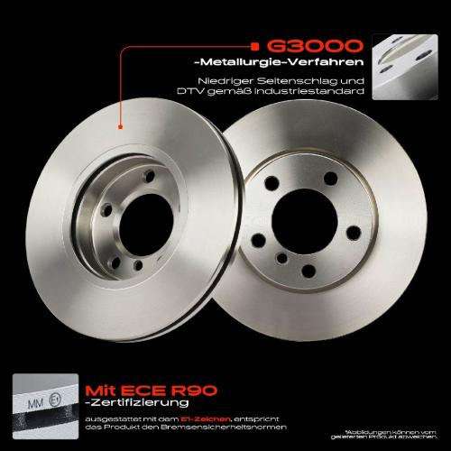 2x Bremsscheiben Vorderachse für MINI Mini Countryman R60 Mini Paceman R61 2010-2016 Bild 2x Bremsscheiben Vorderachse für MINI Mini Countryman R60 Mini Paceman R61 2010-2016