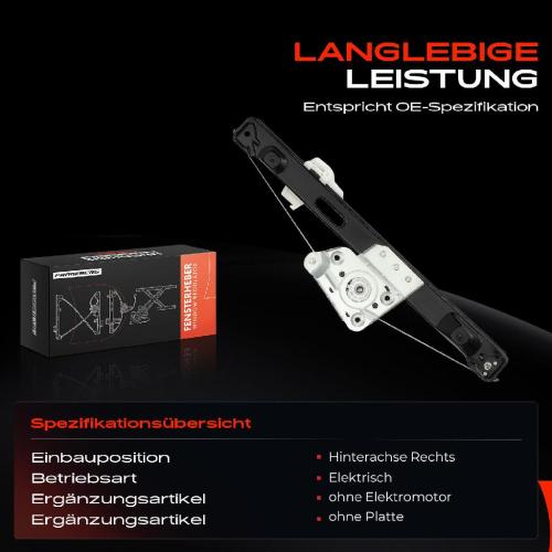 1x Fensterheber Hinten Rechts für BMW 3ER E90 Limousine 3ER Touring E91 Bild 1x Fensterheber Hinten Rechts für BMW 3ER E90 Limousine 3ER Touring E91