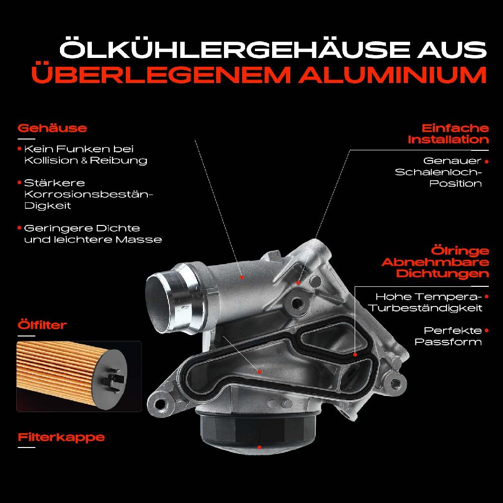 1x Ölfiltergehäuse für BMW 1ER 2ER 3ER 4ER 5ER 6ER 7ER X1 X3 X4 X5 X6