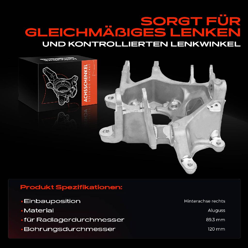 1x Achsschenkel Radaufhängung Hinterachse Rechts für Tesla Model S 5YJS 2012-2016