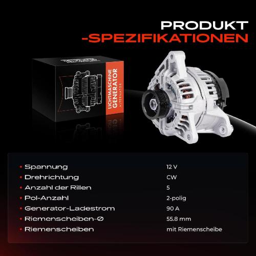 Frankberg 1x Lichtmaschine Generator für VW Passat 3B2 3B3 Audi A4 A6 Skoda Superb I 3U4 Bild Frankberg 1x Lichtmaschine Generator für VW Passat 3B2 3B3 Audi A4 A6 Skoda Superb I 3U4