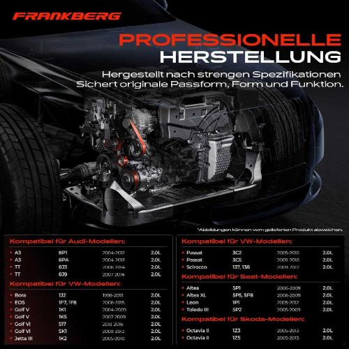 1x Spannrolle Riemenspanner für VW Golf 5 6 Passat Audi A3 TT Seat Altea Skoda 2.0L Bild 1x Spannrolle Riemenspanner für VW Golf 5 6 Passat Audi A3 TT Seat Altea Skoda 2.0L