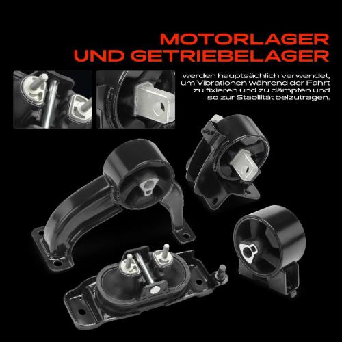 3x Motorlager Getriebelagerlager Vorne und Hinten für Chrysler Grand Voyager V RT 3.3L-4.0L Bild 3x Motorlager Getriebelagerlager Vorne und Hinten für Chrysler Grand Voyager V RT 3.3L-4.0L