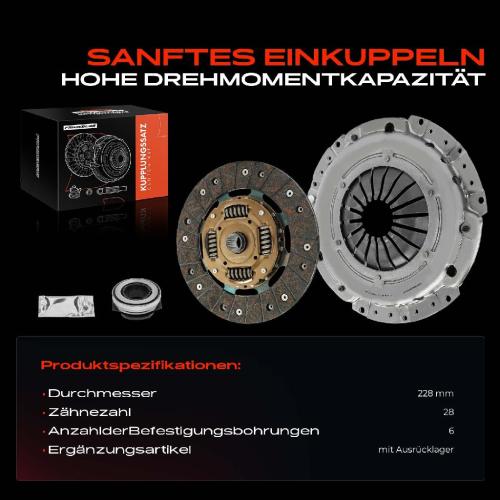 1x Kupplungssatz für VW Beetle Cabriolet Caddy Alltrack Kasten/MPV III IV Golf Plus VI Variant Passat Touran Bild 1x Kupplungssatz für VW Beetle Cabriolet Caddy Alltrack Kasten/MPV III IV Golf Plus VI Variant Passat Touran
