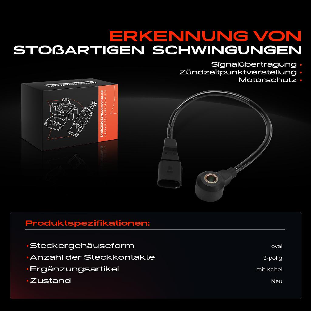 1x Klopfsensor Klopfgeber für VW Golf 4 Transporter T5 Bora 1J Audi A3 8L TT 8N