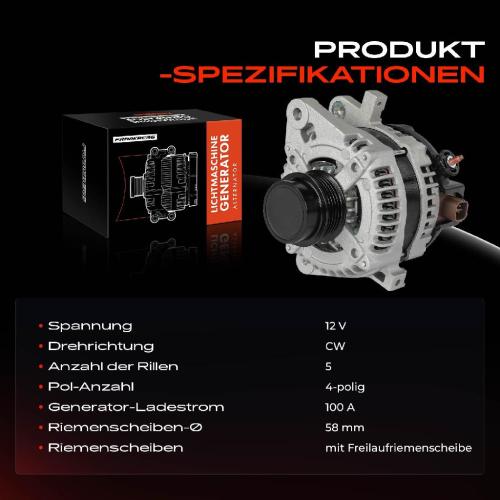 1x Lichtmaschine Generator für Toyota IQ J1 2009-2015 Bild 1x Lichtmaschine Generator für Toyota IQ J1 2009-2015