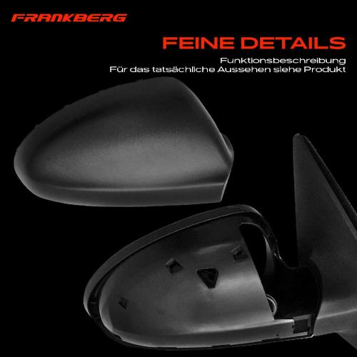 Frankberg 1x Außenspiegel Rechts für KIA Cee'D Schrägheck Cee'D SW ED 1.4L 1.6L 2.0L 2006-2012 Bild Frankberg 1x Außenspiegel Rechts für KIA Cee'D Schrägheck Cee'D SW ED 1.4L 1.6L 2.0L 2006-2012
