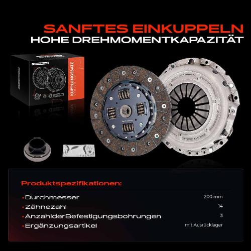1x Kupplungssatz für Opel Agila (A) Ascona C CC Astra F Cabriolet Caravan Kasten/Kombi Klasseic Stufenheck Bild 1x Kupplungssatz für Opel Agila (A) Ascona C CC Astra F Cabriolet Caravan Kasten/Kombi Klasseic Stufenheck