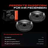 2x Domlager Federbeinstütz lager für VW Passat Audi A4 B5 A6 C5 A8 Skoda