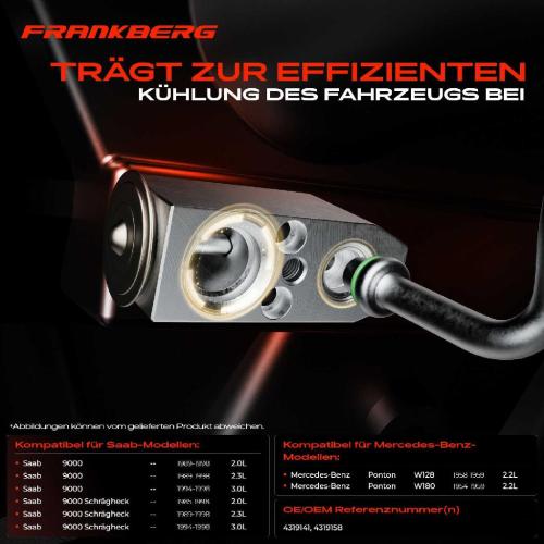 1x Expansionsventil Klimaanlage für Mercedes-Benz Ponton W128 W180 Saab 9000 Schrägheck Bild 1x Expansionsventil Klimaanlage für Mercedes-Benz Ponton W128 W180 Saab 9000 Schrägheck