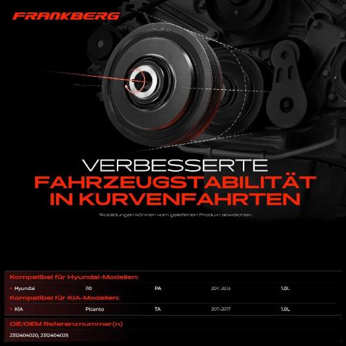 1x Riemenscheibe Kurbelwelle für Hyundai i10 KIA Picanto TA 1.0L 2011-2017 Bild 1x Riemenscheibe Kurbelwelle für Hyundai i10 KIA Picanto TA 1.0L 2011-2017