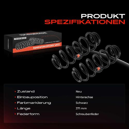 2x Fahrwerksfeder Hinterachse für Skoda Octavia III Combi 5E5 5E6 VW Passat 3G2 CB2 Bj ab 2012 Bild 2x Fahrwerksfeder Hinterachse für Skoda Octavia III Combi 5E5 5E6 VW Passat 3G2 CB2 Bj ab 2012