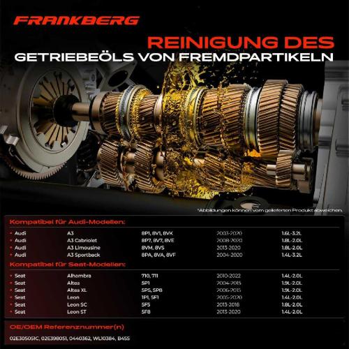 1x Getriebefilter Automatik Hydraulikfilter für VW Golf Passat Audi A3 Skoda Seat Bild 1x Getriebefilter Automatik Hydraulikfilter für VW Golf Passat Audi A3 Skoda Seat