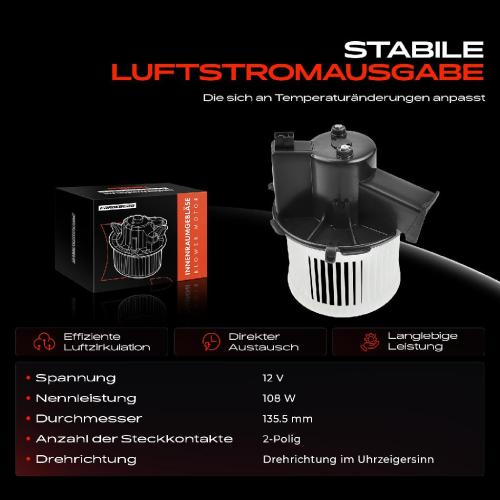 Frankberg 1x Gebläsemotor Innenraumgebläse für Ford KA RU8 Fiat 500 312 2008-2016 Bild Frankberg 1x Gebläsemotor Innenraumgebläse für Ford KA RU8 Fiat 500 312 2008-2016