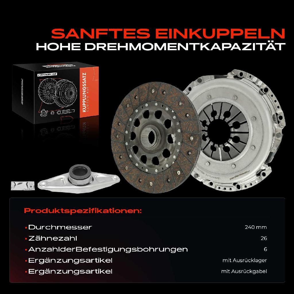 1x Kupplungssatz für BMW 1er F20 F21 F23 F22 F87 F34 E90 F30 F80 E93 E92 E91 F31 F33 F83 F32 F82 F36 F25