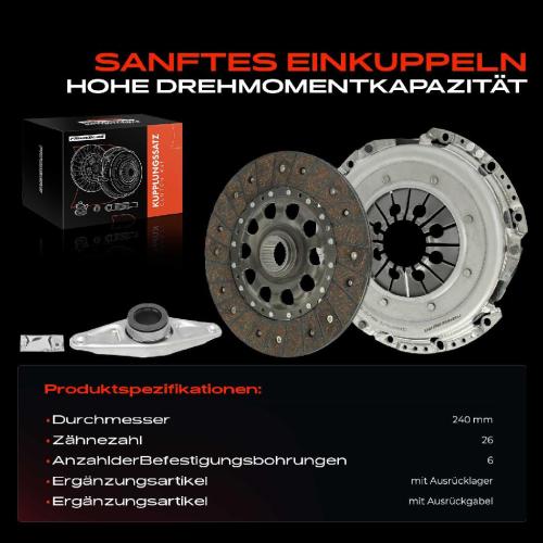 1x Kupplungssatz für BMW 1er F20 F21 F23 F22 F87 F34 E90 F30 F80 E93 E92 E91 F31 F33 F83 F32 F82 F36 F25 Bild 1x Kupplungssatz für BMW 1er F20 F21 F23 F22 F87 F34 E90 F30 F80 E93 E92 E91 F31 F33 F83 F32 F82 F36 F25