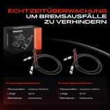 2x Warnkontakt Bremsbelagverschleiß Vorderachse für Porsche 911 Cabriolet 997 3.8L