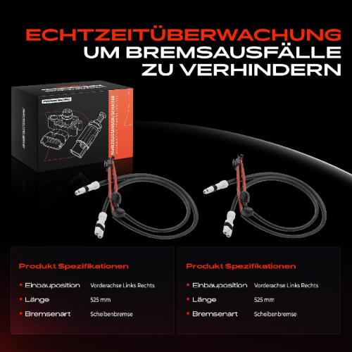 2x Warnkontakt Bremsbelagverschleiß Vorderachse für Porsche 911 Cabriolet 997 3.8L Bild 2x Warnkontakt Bremsbelagverschleiß Vorderachse für Porsche 911 Cabriolet 997 3.8L