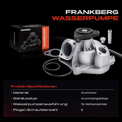 1x Wasserpumpe Kühlwasserpumpe für VW Transporter T3 Bus Kasten Pritsche/Fahrgestell 2.1L Bild 1x Wasserpumpe Kühlwasserpumpe für VW Transporter T3 Bus Kasten Pritsche/Fahrgestell 2.1L