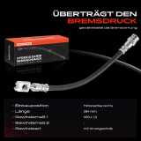 1x Bremsschlauch Bremsschläuche Hinterachse Rechts für VW Golf Beetle Audi A3 Seat Leon Skoda Octavia