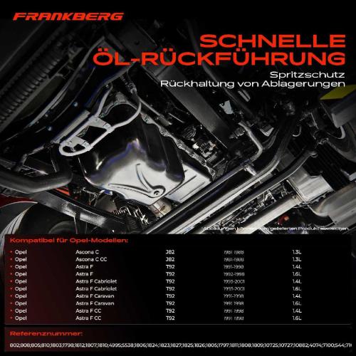 Frankberg 1x Ölwanne Motorölwanne für Opel Ascona C Astra F Corsa Kadett E Tigra Vectra Bild Frankberg 1x Ölwanne Motorölwanne für Opel Ascona C Astra F Corsa Kadett E Tigra Vectra