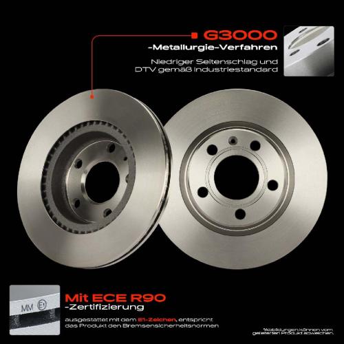 Frankberg 2x Bremsscheiben Vorderachse für VW Passat Variant Audi A4 Avant Cabriolet A8 Seat Exeo ST Bild Frankberg 2x Bremsscheiben Vorderachse für VW Passat Variant Audi A4 Avant Cabriolet A8 Seat Exeo ST