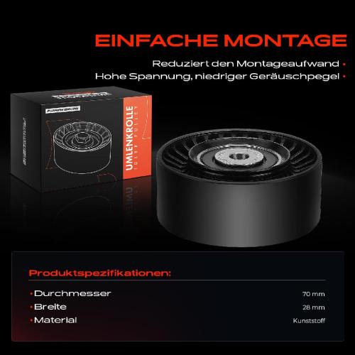1x Umlenkrolle Führungsrolle für Mitsubishi Grandis Chrysler Dodge Jeep Bild 1x Umlenkrolle Führungsrolle für Mitsubishi Grandis Chrysler Dodge Jeep