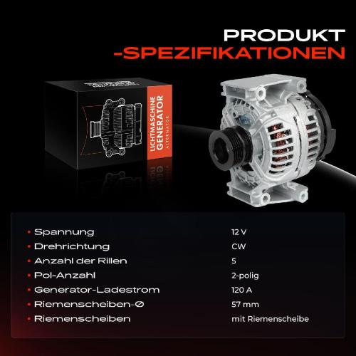 Frankberg 1x Lichtmaschine Generator für Cadillac BLS Saab 9-3 YS3F 9-3X YS3 2006-2015 Bild Frankberg 1x Lichtmaschine Generator für Cadillac BLS Saab 9-3 YS3F 9-3X YS3 2006-2015