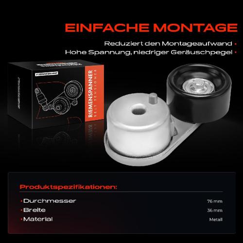 1x Spannrolle Riemenspanner für Nissan Pathfinder III R51 SUV 4.0L Bj ab 2005 Bild 1x Spannrolle Riemenspanner für Nissan Pathfinder III R51 SUV 4.0L Bj ab 2005