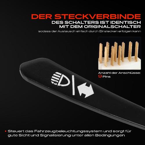 1x Kombischalter Lenkstockschalter für VW 411 412 1500 1600 Kaefer Karmann Ghia Bild 1x Kombischalter Lenkstockschalter für VW 411 412 1500 1600 Kaefer Karmann Ghia
