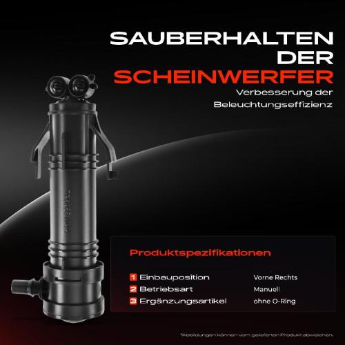 1x Scheinwerferreinigung Waschwasserdüse Vorne Rechts für VW Touareg 7P5 2015-2017 Bild 1x Scheinwerferreinigung Waschwasserdüse Vorne Rechts für VW Touareg 7P5 2015-2017