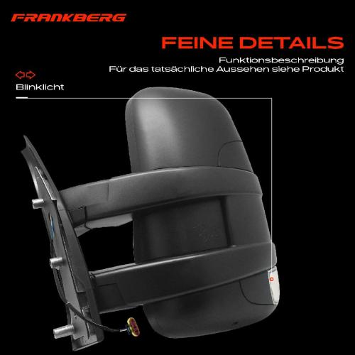 Frankberg 1x Außenspiegel Links für Iveco Daily IV 2.3L 3.0L 2006-2011 Bild Frankberg 1x Außenspiegel Links für Iveco Daily IV 2.3L 3.0L 2006-2011