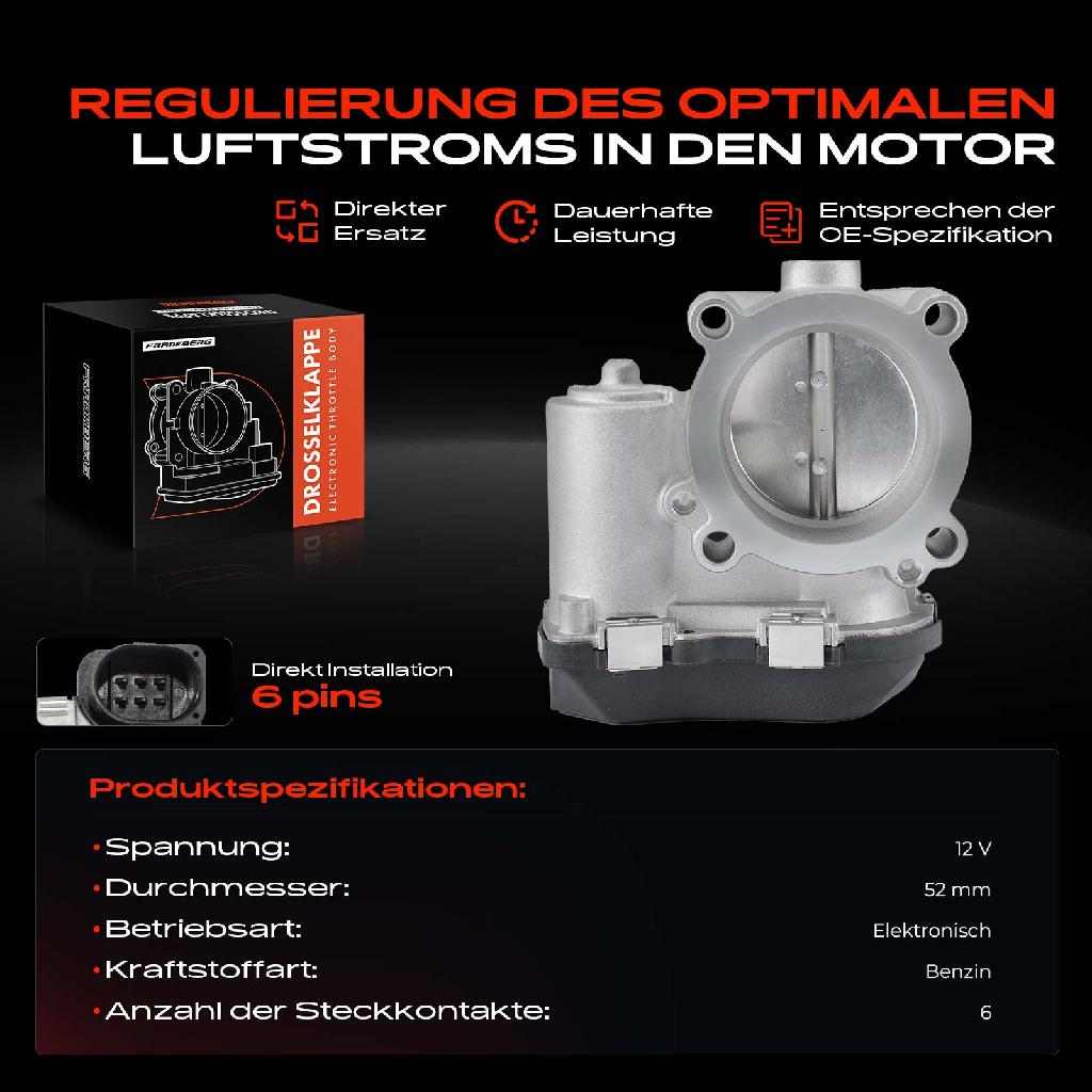 1x Drosselklappe Drosselklappenstutzen für VW Polo Golf Passat Audi A3 Skoda Fabia