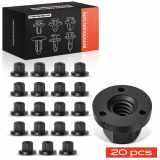 Frankberg 20x Befestigungsclips Stoßstange Frontstoßstange für VW Golf Passat Jetta Arteon Beetle CC EOS