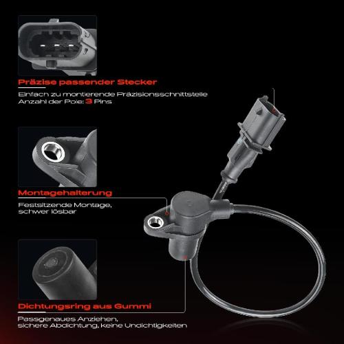 1x Kurbelwellensensor Impulsgeber für Nissan Micra II K11 1.0L 1.4L 2000-2002 Bild 1x Kurbelwellensensor Impulsgeber für Nissan Micra II K11 1.0L 1.4L 2000-2002