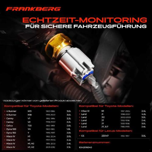 Frankberg 1x Sensor K hlmitteltemperatur f r Toyota Land Cruiser 80 90 100 Camry Hiace Celica Bild Frankberg 1x Sensor K hlmitteltemperatur f r Toyota Land Cruiser 80 90 100 Camry Hiace Celica
