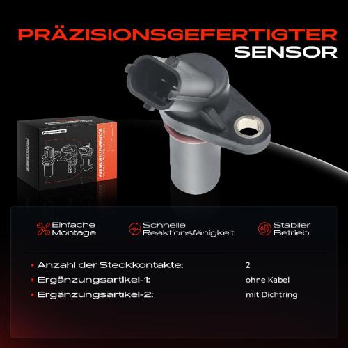 1x Kurbelwellensensor Impulsgeber für Citroën Jumper Fiat Ducato Iveco Daily Peugeot Boxer 3.0L Bild 1x Kurbelwellensensor Impulsgeber für Citroën Jumper Fiat Ducato Iveco Daily Peugeot Boxer 3.0L