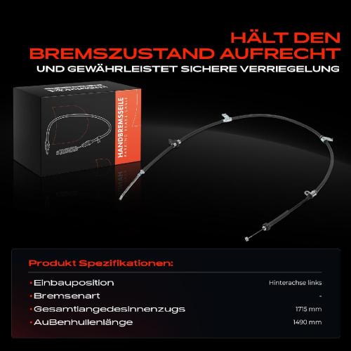 1x Seilzug Feststellbremse Hinterachse links für Hyundai Elantra XD Matrix FC 2000-2006 Bild 1x Seilzug Feststellbremse Hinterachse links für Hyundai Elantra XD Matrix FC 2000-2006